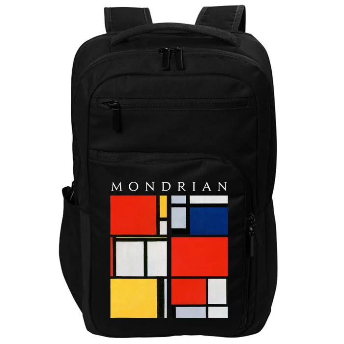 Mondrian Composition With Red Yellow Blue & Black (1921) Impact Tech Backpack