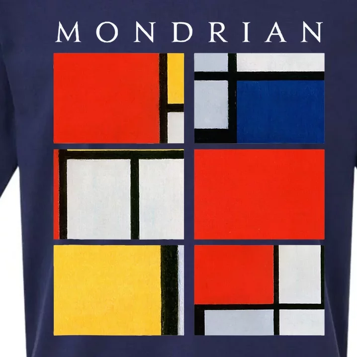 Mondrian Composition With Red Yellow Blue & Black (1921) Sueded Cloud Jersey T-Shirt