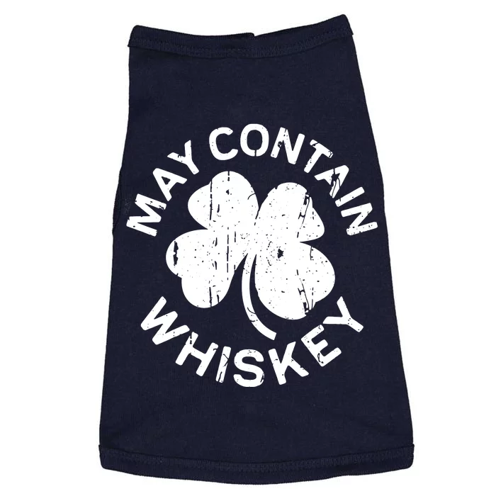 May Contain Whiskey Saint Patrick Day Doggie Tank