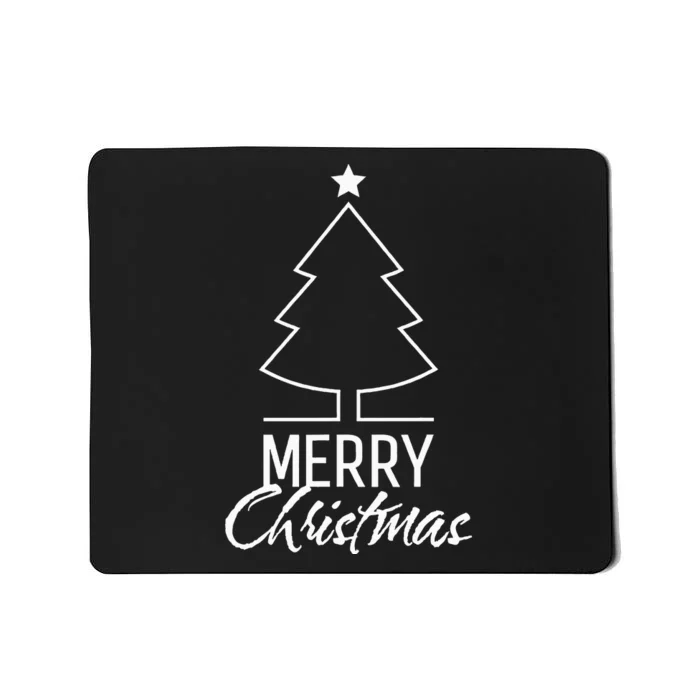 Merry Christmas Xmas Tree Mousepad