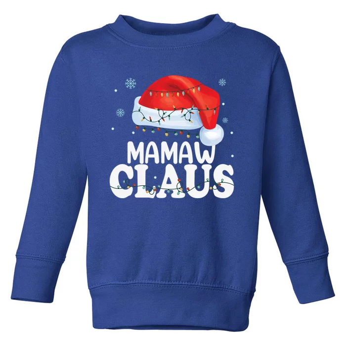 Mamaw Claus Xmas Family Matching Funny Grandma Christmas Meaningful Gift Toddler Sweatshirt