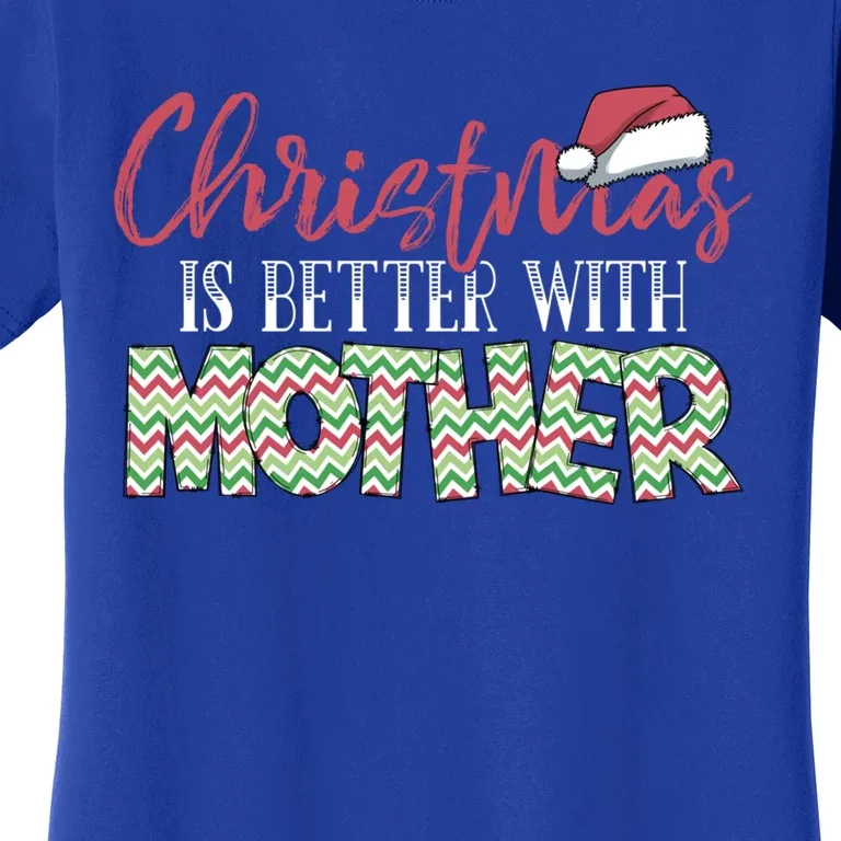 Mom Christmas Xmas Day Santa Mama Happy Holidays Mommy Funny Gift Women's T-Shirt