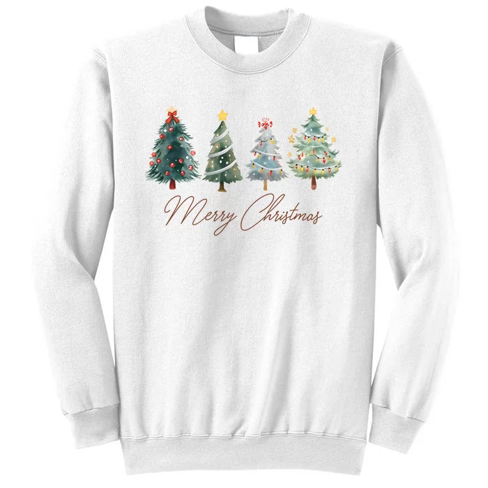 Merry Christmas Xmas Holiday Christmas Tree Matching Team Sweatshirt