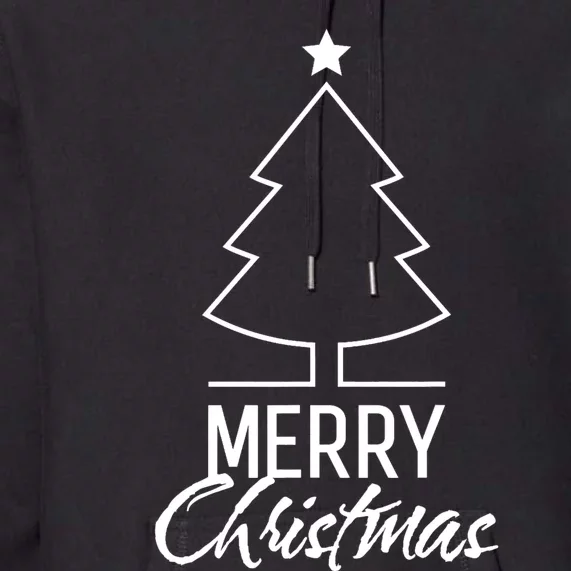 Merry Christmas Xmas Tree Premium Hoodie