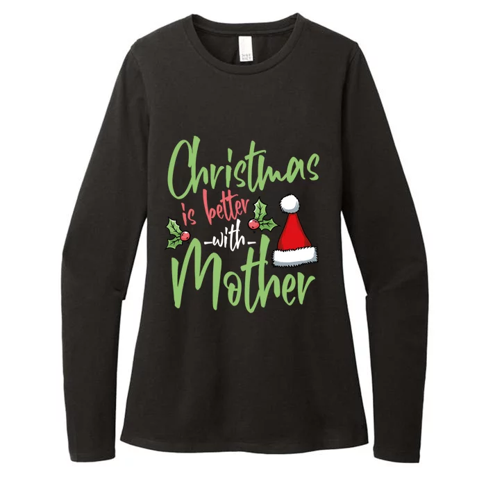 Mom Christmas Xmas Day Santa Mama Happy Holidays Mommy Gift Womens CVC Long Sleeve Shirt