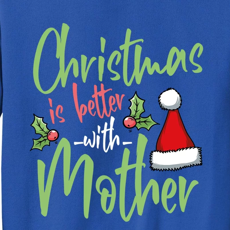 Mom Christmas Xmas Day Santa Mama Happy Holidays Mommy Gift Tall Sweatshirt