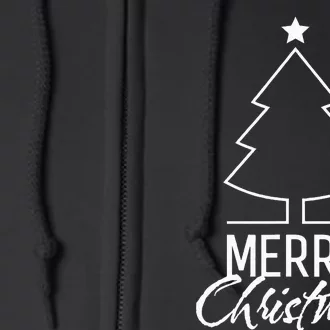 Merry Christmas Xmas Tree Full Zip Hoodie