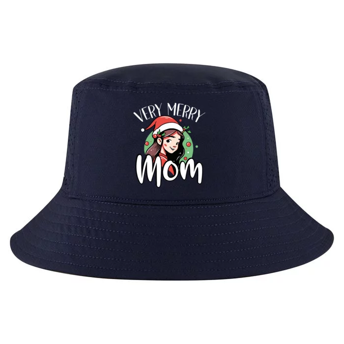 Mom Christmas Xmas Day Santa Mama Happy Holidays Mommy Cool Gift Cool Comfort Performance Bucket Hat