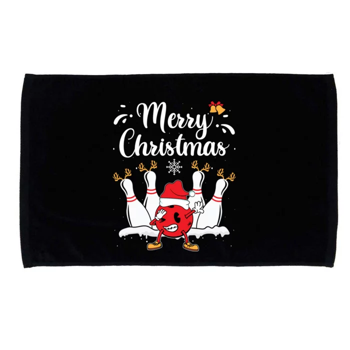 Merry Christmas Xmas Bowling Buddies Winter Bowler Expert Meaningful Gift Microfiber Hand Towel