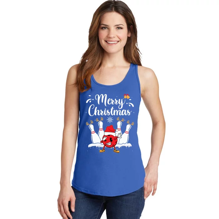 Merry Christmas Xmas Bowling Buddies Winter Bowler Expert Meaningful Gift Ladies Essential Tank