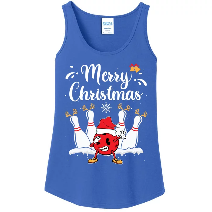 Merry Christmas Xmas Bowling Buddies Winter Bowler Expert Meaningful Gift Ladies Essential Tank