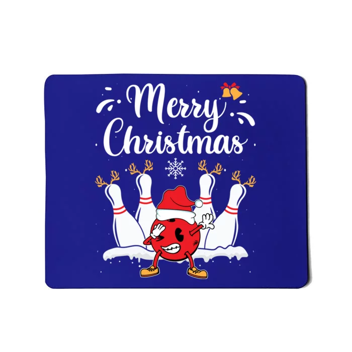 Merry Christmas Xmas Bowling Buddies Winter Bowler Expert Meaningful Gift Mousepad