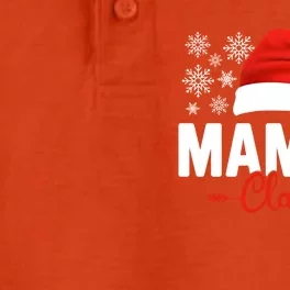 Mamaw Claus Xmas Light Funny Santa Hat Christmas Ugly Gift Dry Zone Grid Performance Polo