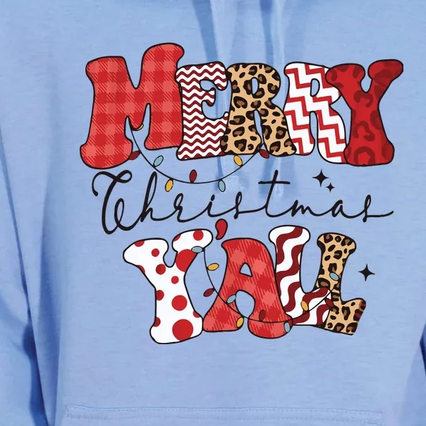 Merry Christmas Yall Unisex Surf Hoodie