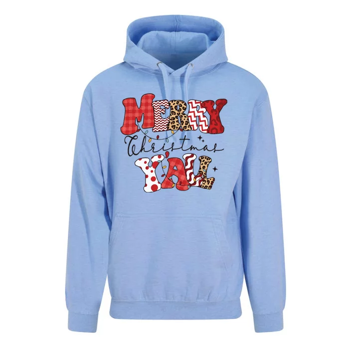 Merry Christmas Yall Unisex Surf Hoodie