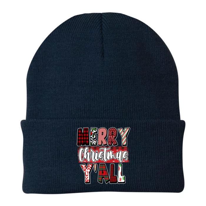 Merry Christmas Yall Holiday Festive Fun Knit Cap Winter Beanie