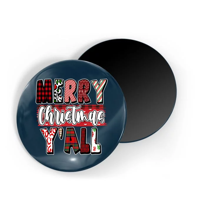 Merry Christmas Yall Holiday Festive Fun Magnet