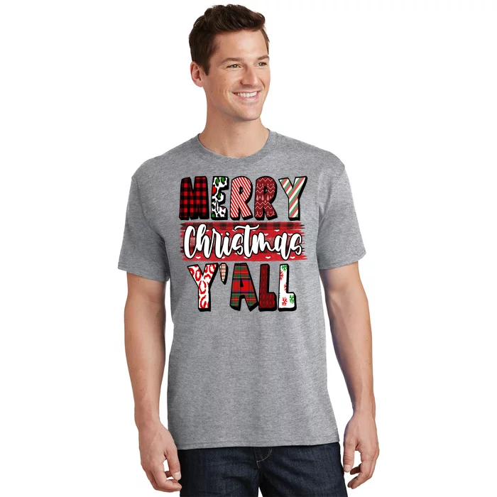 Merry Christmas Yall Holiday Festive Fun T-Shirt