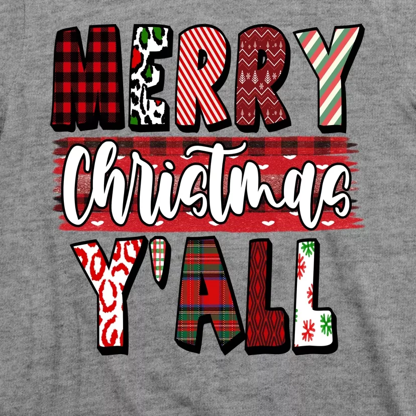 Merry Christmas Yall Holiday Festive Fun T-Shirt