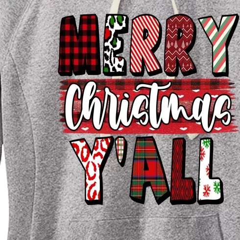 Merry Christmas Yall Holiday Festive Fun Women's Fleece Hoodie