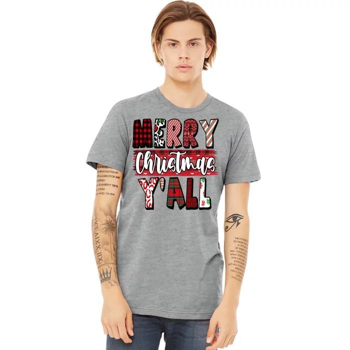 Merry Christmas Yall Holiday Festive Fun Premium T-Shirt