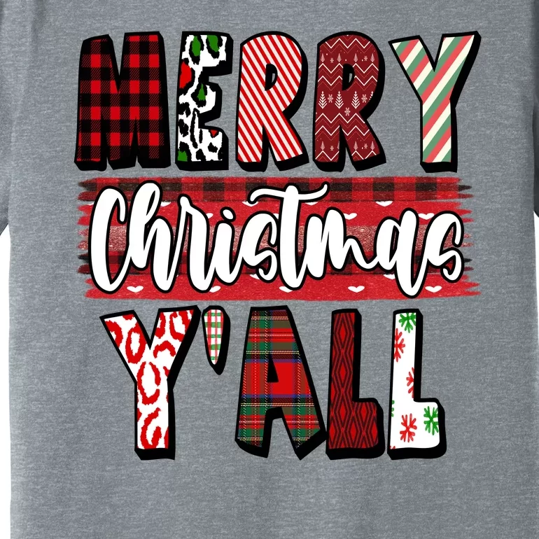 Merry Christmas Yall Holiday Festive Fun Premium T-Shirt