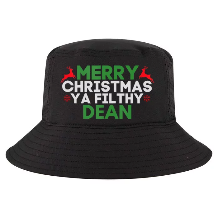 Merry Christmas Ya Filthy Dean Academic Dean Christmas Cool Comfort Performance Bucket Hat