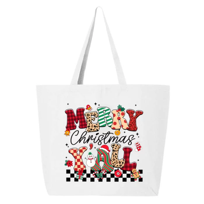 Merry Christmas Y’All Xmas Holiday Matching Family 25L Jumbo Tote