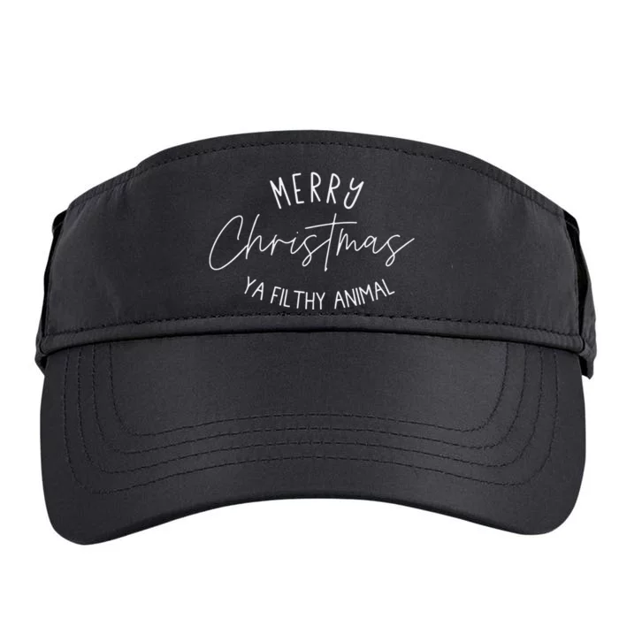 Merry Christmas Ya Filthy Animal Funny Christmas Adult Drive Performance Visor