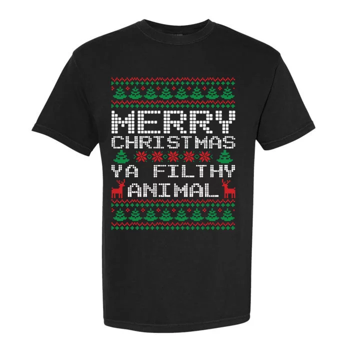 Merry Christmas Ya Filthy Animal Home Alone Xmas Garment-Dyed Heavyweight T-Shirt