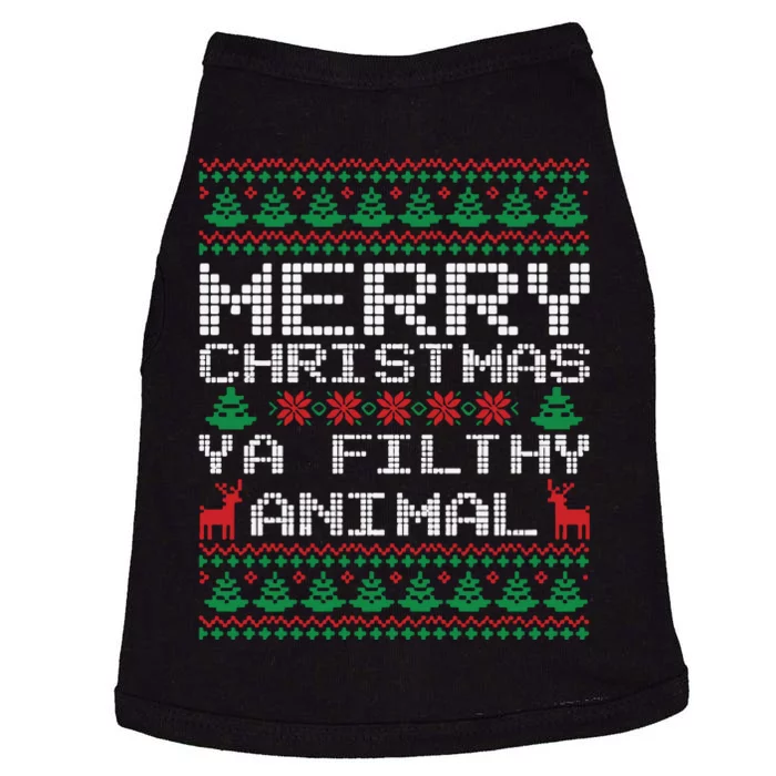 Merry Christmas Ya Filthy Animal Home Alone Xmas Doggie Tank