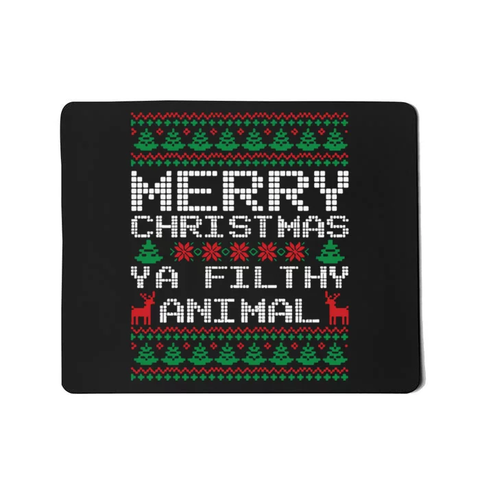 Merry Christmas Ya Filthy Animal Home Alone Xmas Mousepad