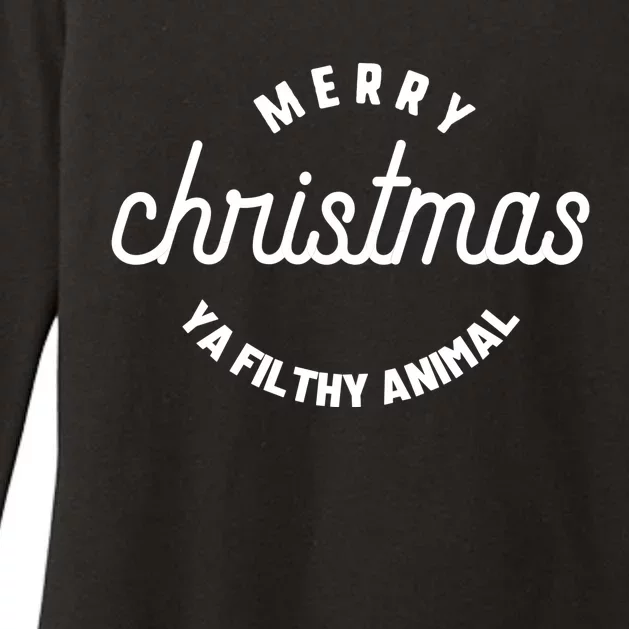 Merry Christmas Ya Filthy Animal Funny Christmas, Merry Christmas, Christmas Womens CVC Long Sleeve Shirt