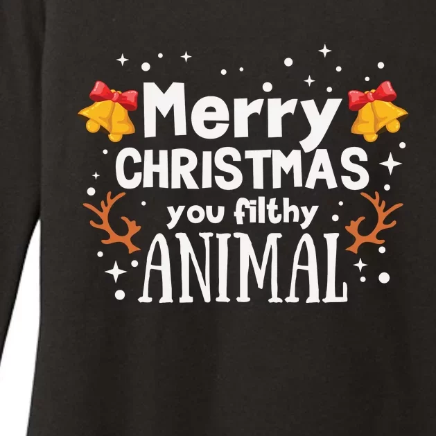 Merry Christmas You Filthy Animal Womens CVC Long Sleeve Shirt