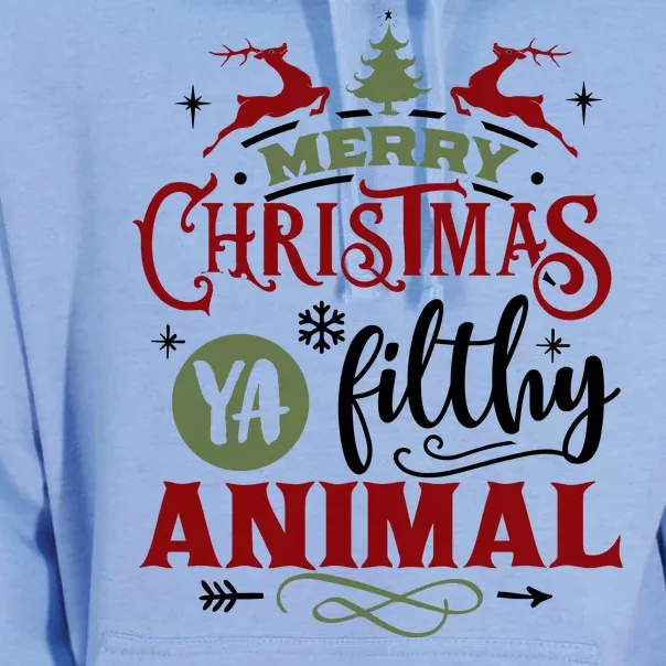 Merry Christmas Ya Filthy Animal Funny Xmas Unisex Surf Hoodie