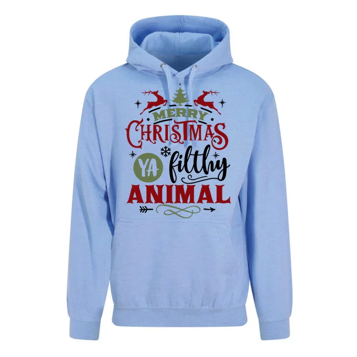 Merry Christmas Ya Filthy Animal Funny Xmas Unisex Surf Hoodie