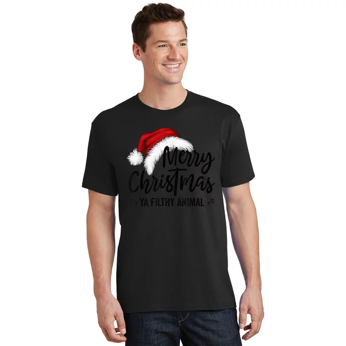 Merry Christmas Ya Filthy Animals Funny Christmas T-Shirt