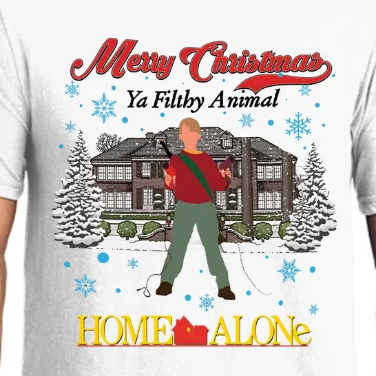 Merry Christmas Ya Filthy Animal Home Xmas Alone Pajama Set