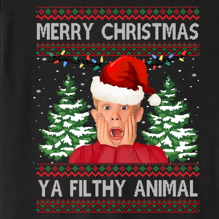 Merry Christmas Ya Filthy Animal Funny Ugly Christmas ChromaSoft Performance T-Shirt