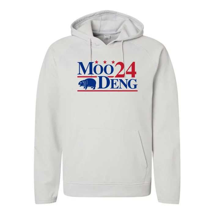 Moo Deng 2024 Performance Fleece Hoodie