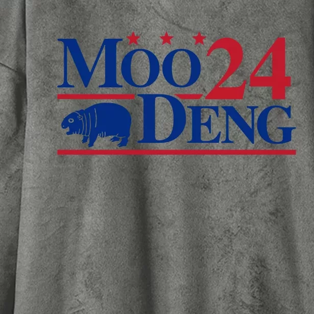 Moo Deng 2024 Hooded Wearable Blanket