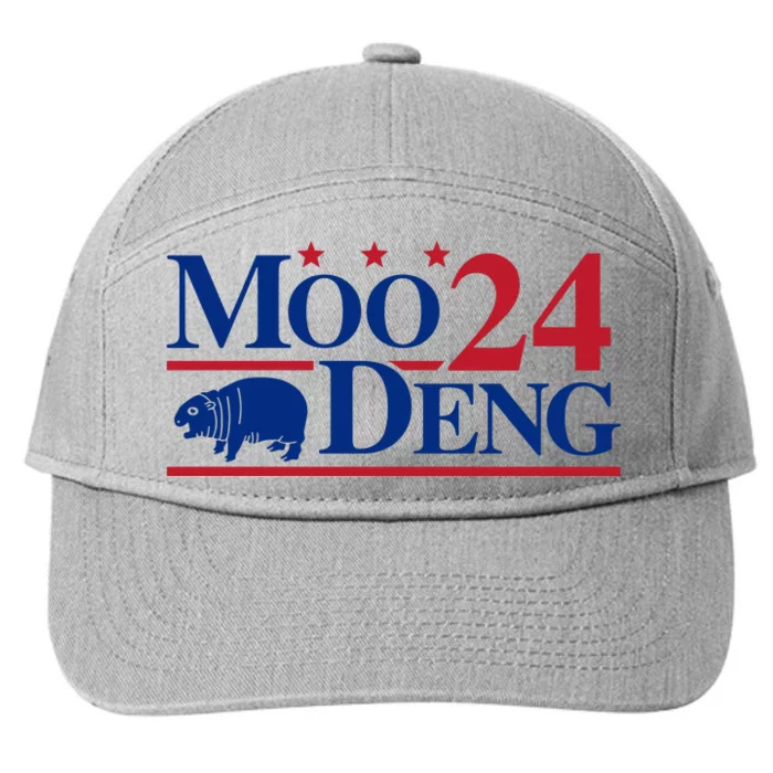 Moo Deng 2024 7-Panel Snapback Hat