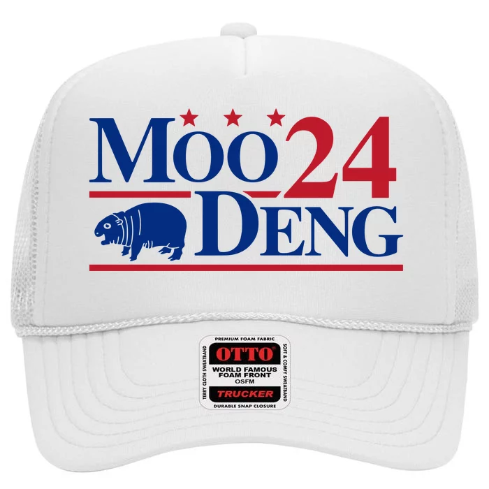 Moo Deng 2024 High Crown Mesh Trucker Hat