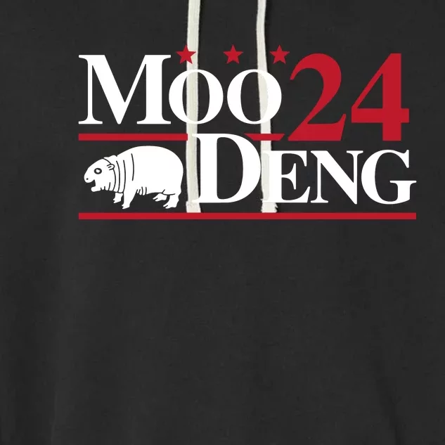 Moo Deng 2024 Garment-Dyed Fleece Hoodie