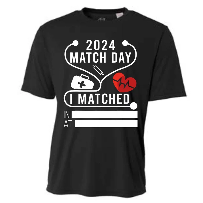 Match Day 2024 Medical School Residency Medicine Physicians Cooling Performance Crew T-Shirt