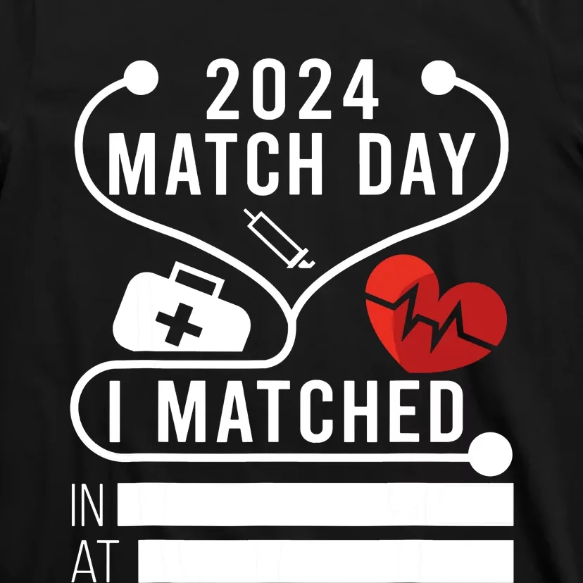 Match Day 2024 Medical School Residency Medicine Physicians T-Shirt