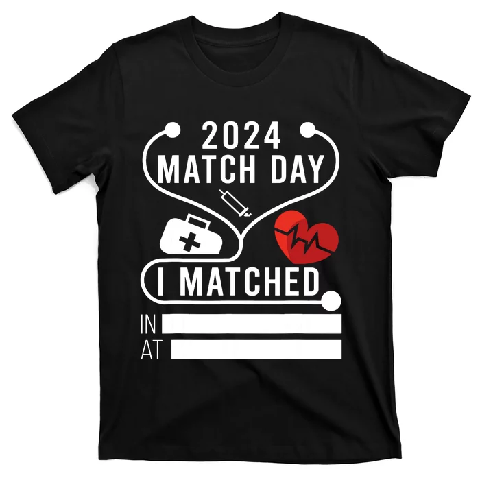 Match Day 2024 Medical School Residency Medicine Physicians T-Shirt