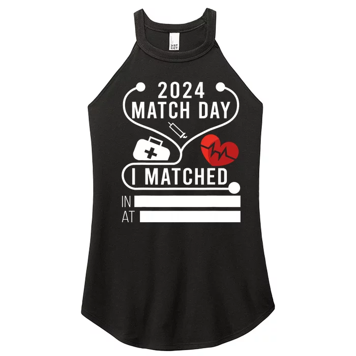 Match Day 2024 Medical School Residency Medicine Physicians Women’s Perfect Tri Rocker Tank