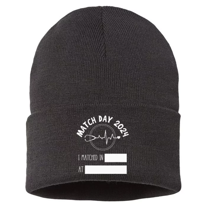 Match Day 2024 Future Doctor Physician Residency Fill In Sustainable Knit Beanie