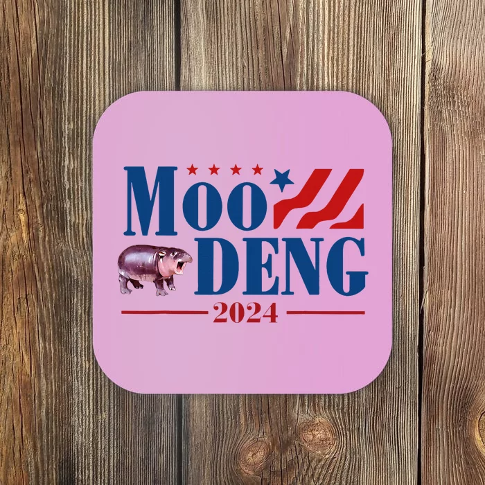 Moo Deng 2024 Moo Deng Moo Deng Cute Baby Hippo Coaster